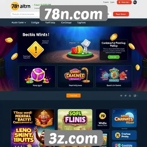 Navegação intuitiva e design do 78n.com